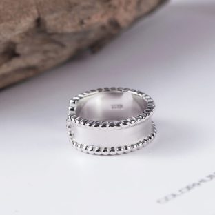 ミルのリング 玉 鏡面 SILVER 0450