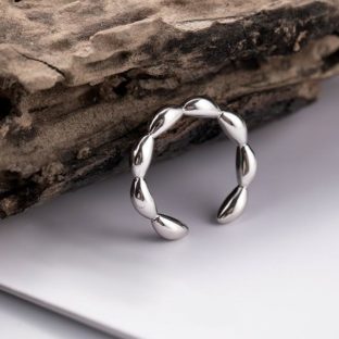 玉のリング　SILVER　0453