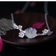 サンカヨウのペンダント 水晶 SILVER 0235