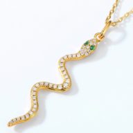 ヘビのペンダント スネーク 金運を招く SILVER 0773