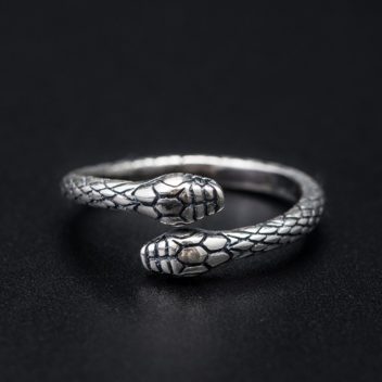 ヘビのリング スネーク 金運を招く SILVER 0775