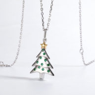 クリスマス限定　クリスマスツリー ペンダント　シルバー92５　0002