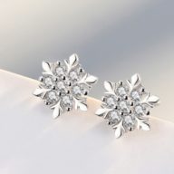 クリスマス限定　雪の結晶  ピアス シルバー925　0028
