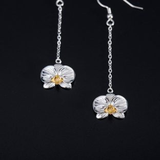 コチョウランのピアス 胡蝶蘭 SILVER 0287
