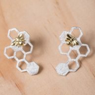 蜂のピアス SILVER 0427