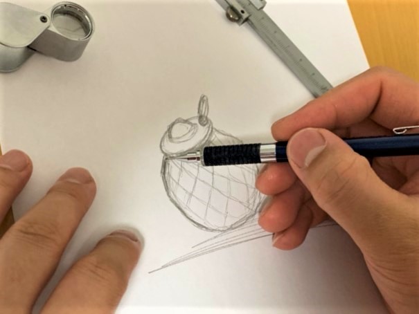 メモリアルペンダント　お客様の要望に応じてデザインを描きます。