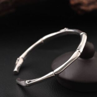 竹のバングル　たけ　シルバー　B013