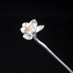 ＜受注制作＞花のピアス　花　シルバー　P013
