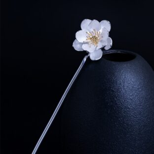 蓮の花のかんざし ハス はす シルバー K017
