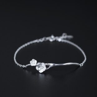 梅のブレスレット うめ シルバー B029