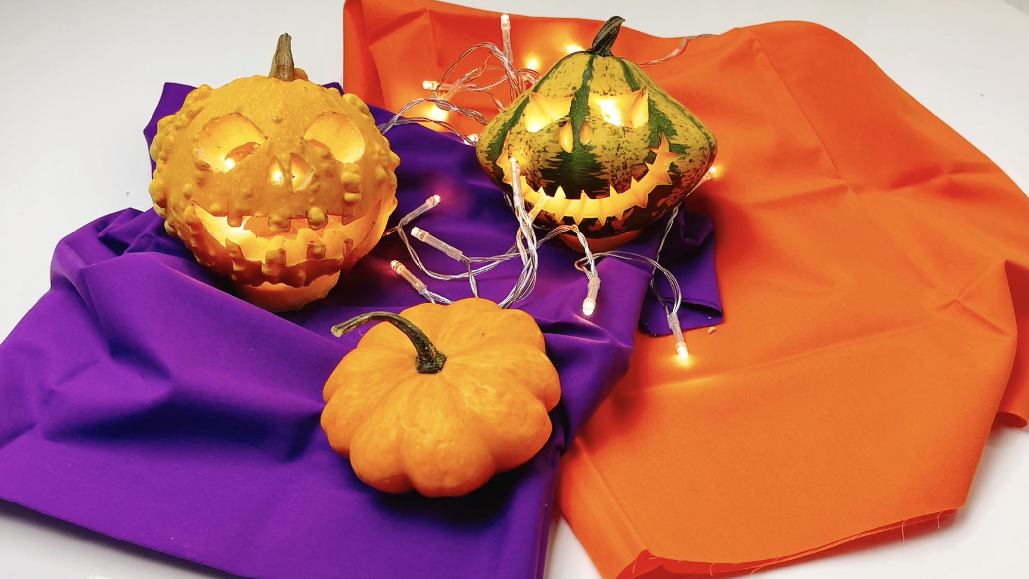 かぼちゃランタンの作り方　完成