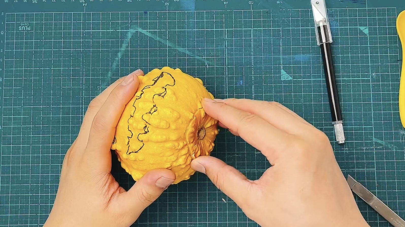 かぼちゃランタンの作り方