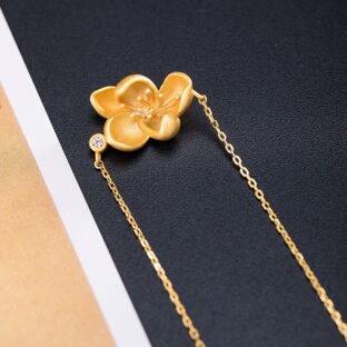 蓮の花のペンダント はす はな シルバー N013
