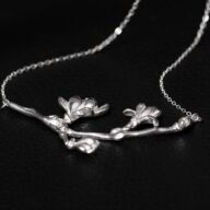 白木蓮のペンダント　ハクモクレン　シルバー N032