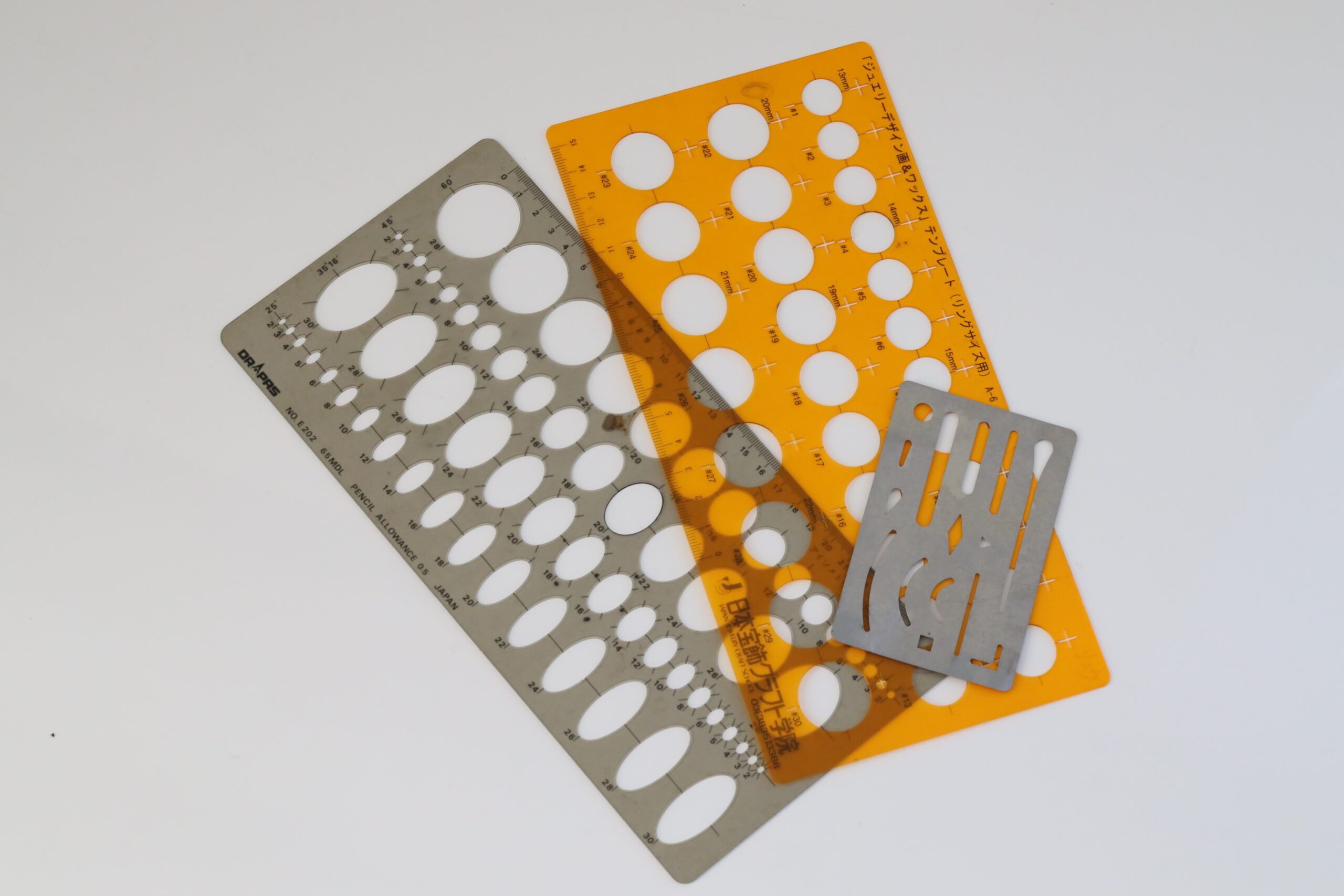 ジュエリーデザイン用道具　テンプレート