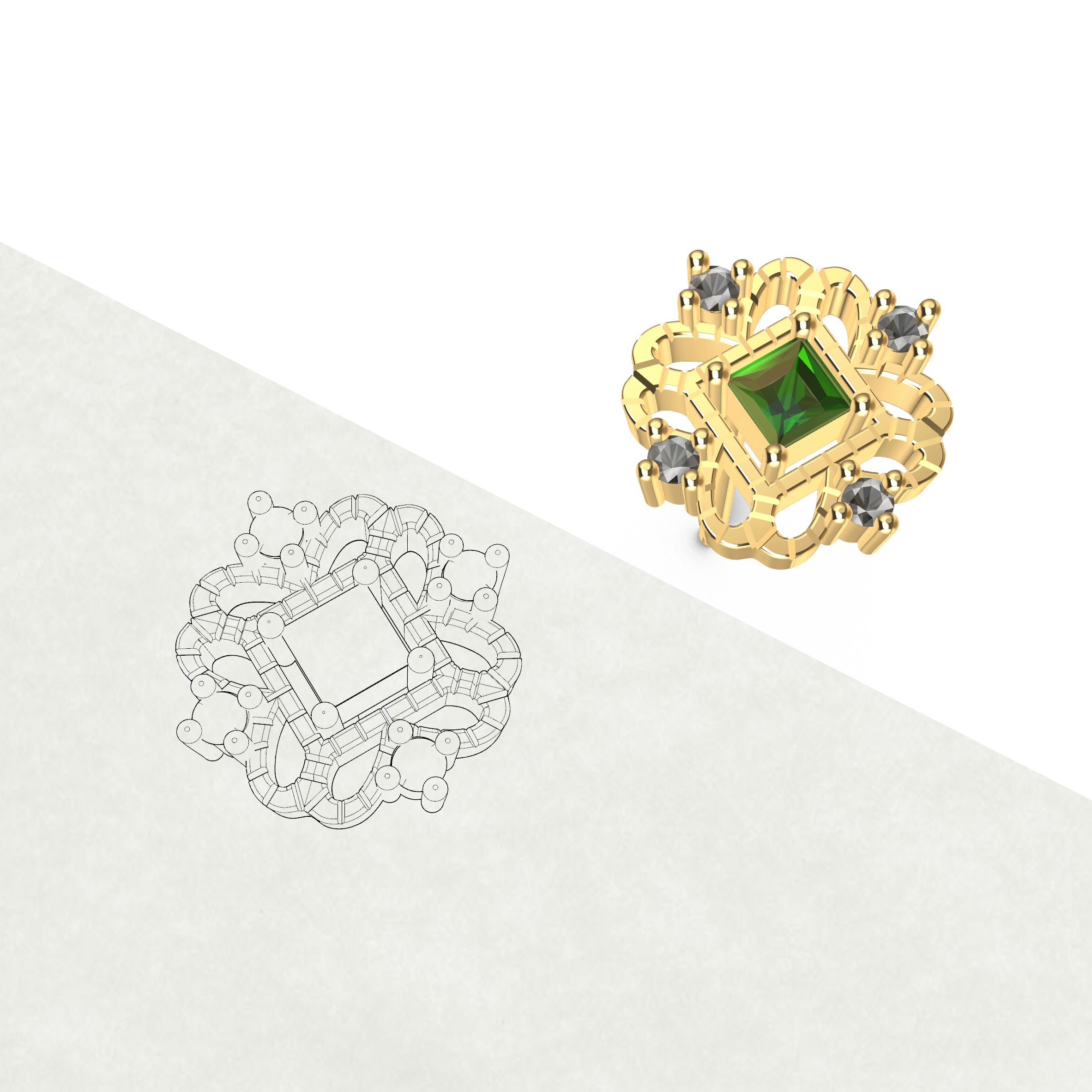 ジュエリー制作工程 CAD編