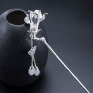 ハクモクレンのかんざし　白木蓮　シルバー　プレゼント　自分にご褒美　K025