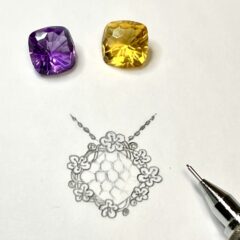 手書きデザイン画の書き方　【もっと知りたい　ジュエリーの世界】第二弾　