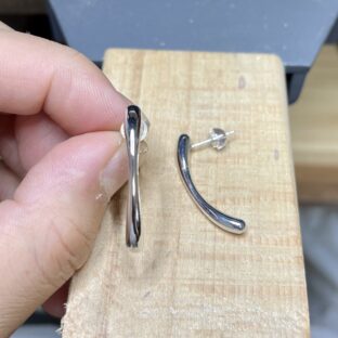【ジュエリーオーダーメイド】しずく型ピアス デザイン、制作手順を公開