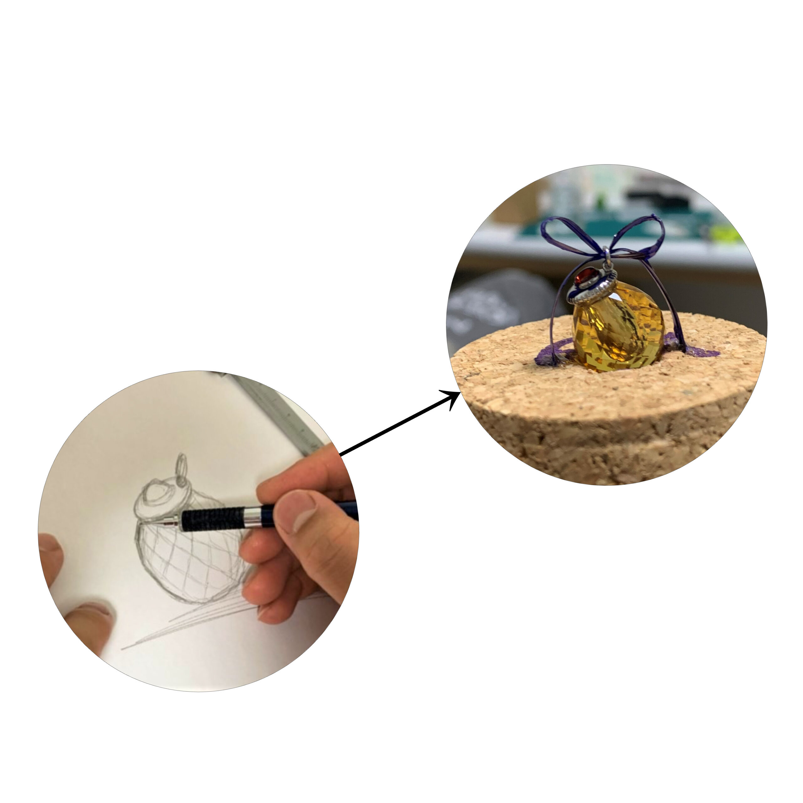 ご愛鳥の遺骨ペンダント