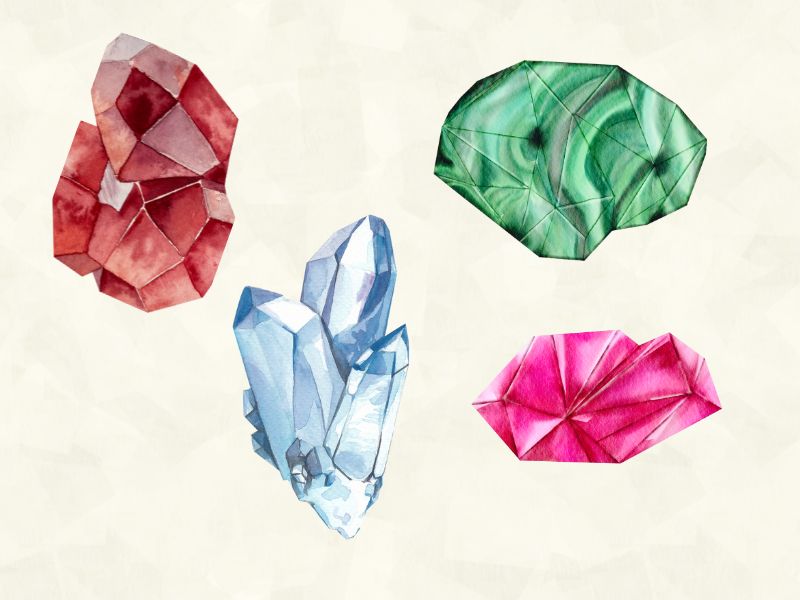 宝石をあしらったデザイン