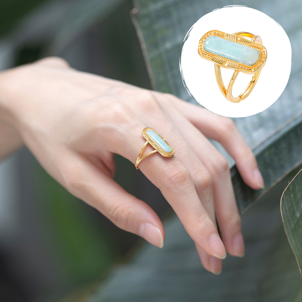 アマゾナイトのリング