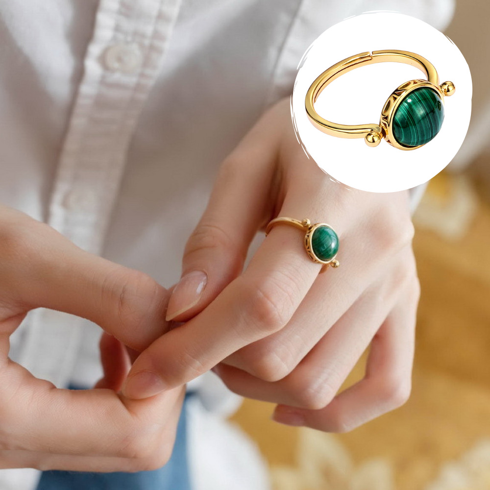 マラカイトのリング