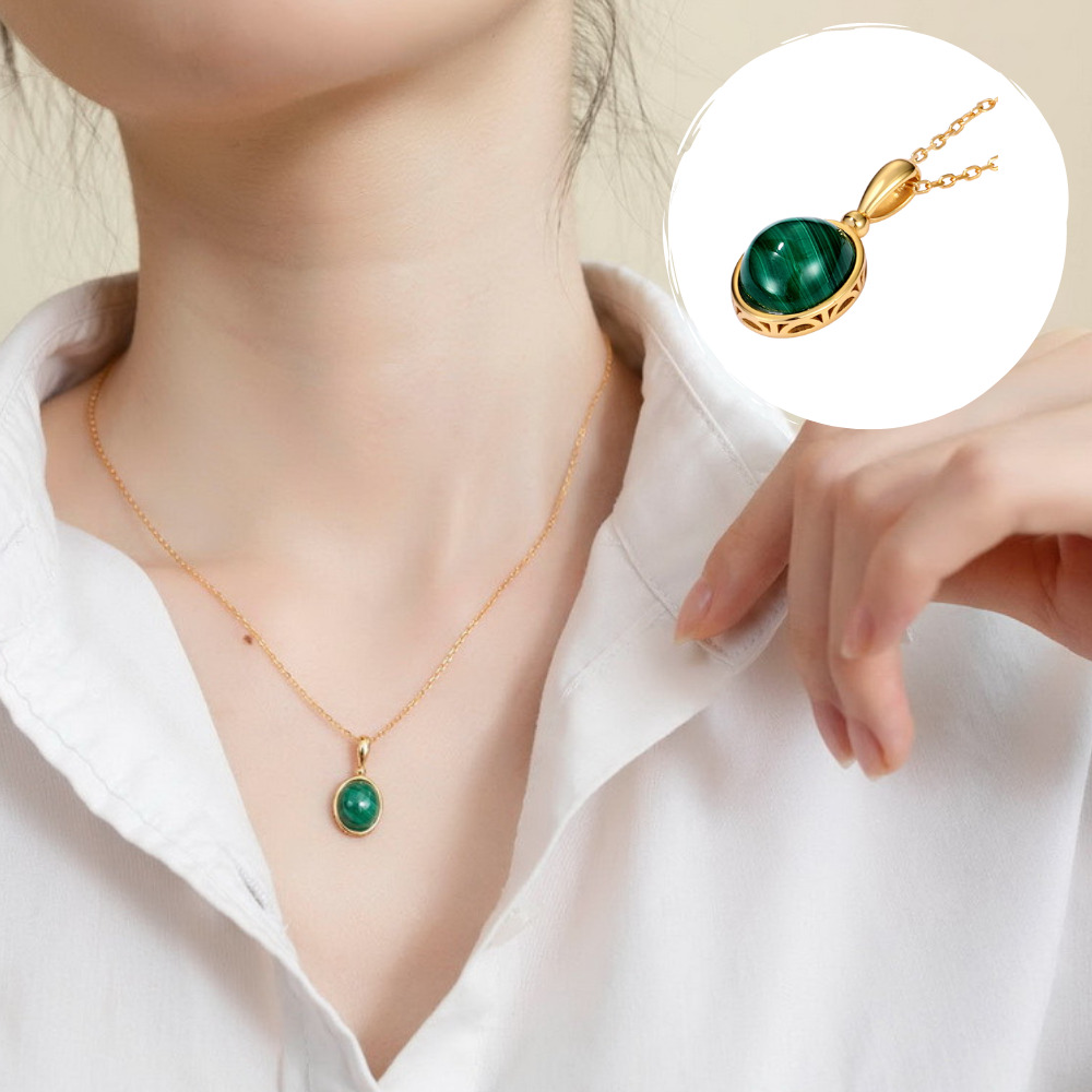 マラカイトのペンダント