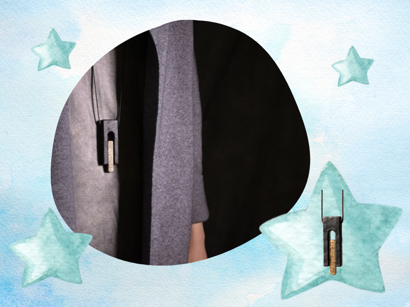 黒檀のネックレス