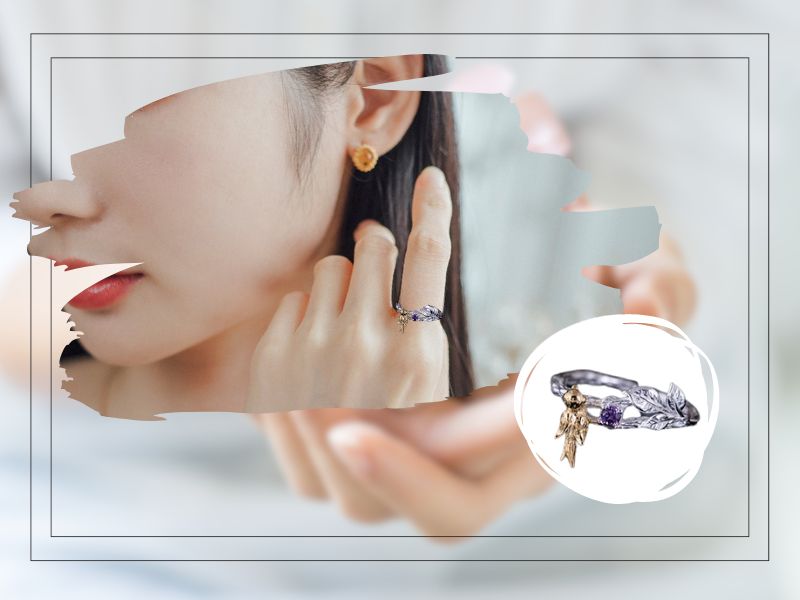 動物モチーフのリング