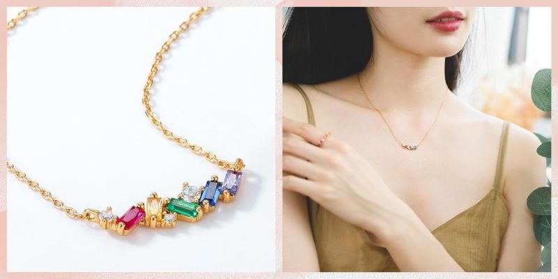 カラーストーンでモードな印象を演出