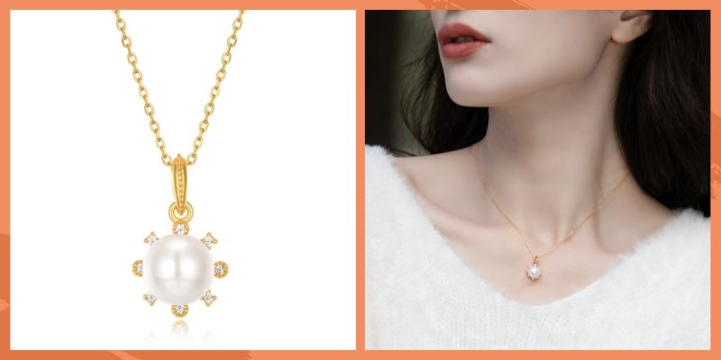 パールネックレスで上品で華やかな印象を与える