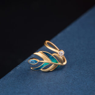 羽のリング クジャク ギフト ラッピング R251r