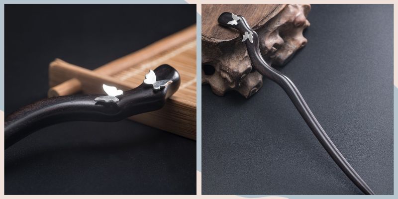 蝶々のかんざし