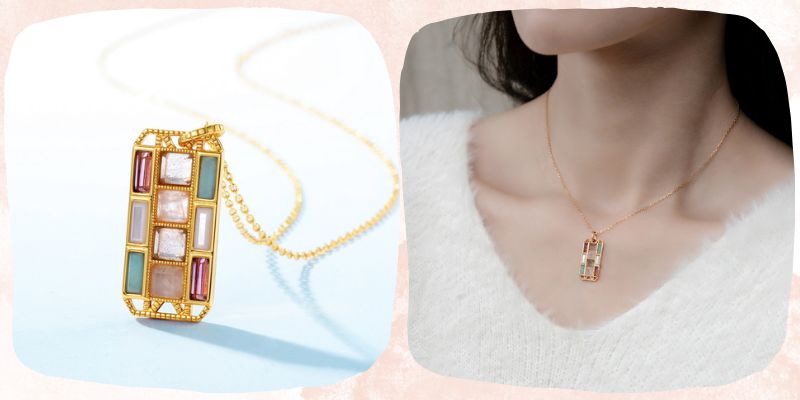 ボリューム感があり、存在感のある「パレットネックレス」