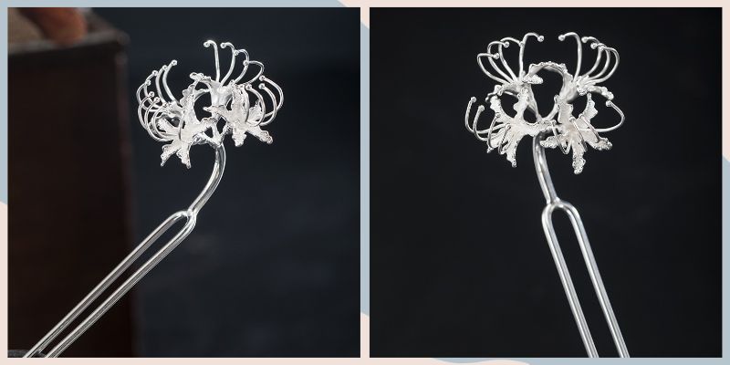 彼岸花のかんざし