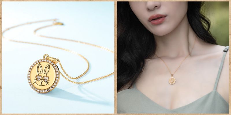 ウサギのネックレス