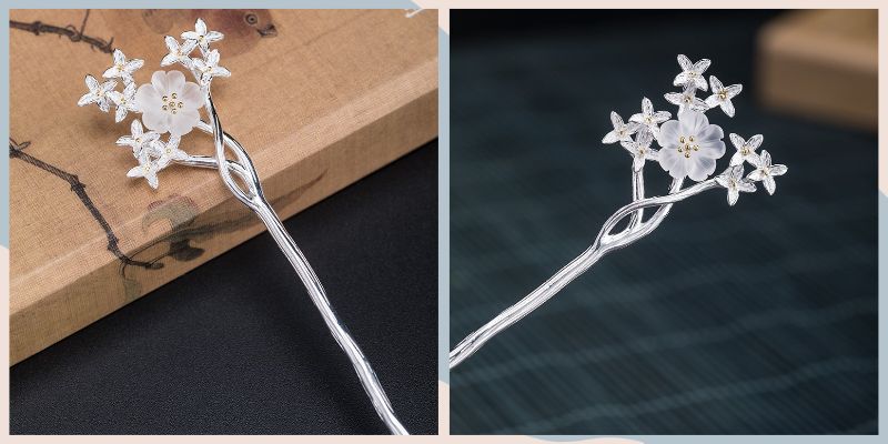 ムラサキハシドイのかんざし