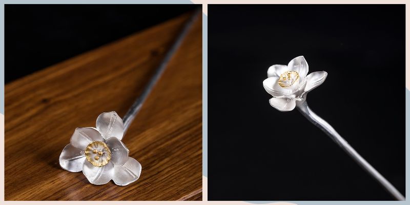 スイセンのかんざし