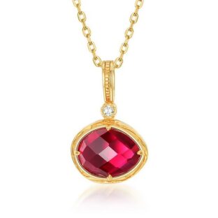 還暦祝いにぴったりのルビーネックレス　N091