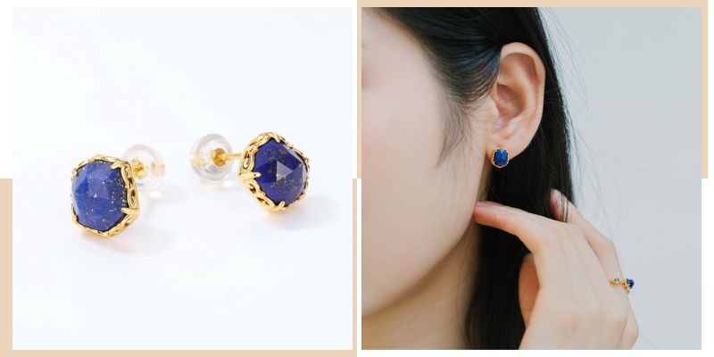 ラピスラズリのピアス