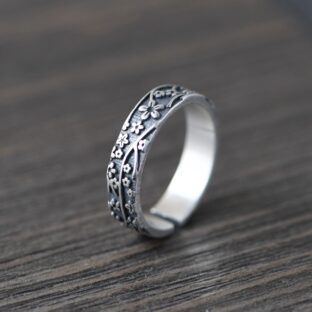 梅の花のリング 優雅でオシャレなアクセサリー R282