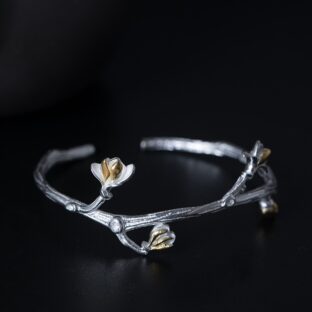 ハクモクレンのブローチ SILVER 0407