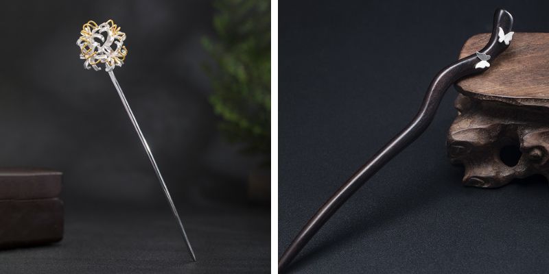 かんざしの種類　一本軸