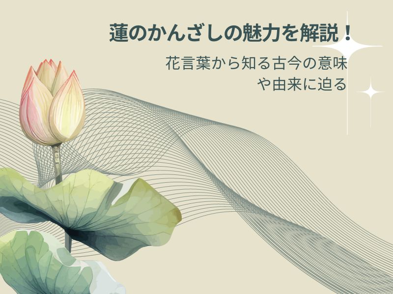 蓮のかんざしの魅力を解説！花言葉から知る古今の意味や由来に迫る