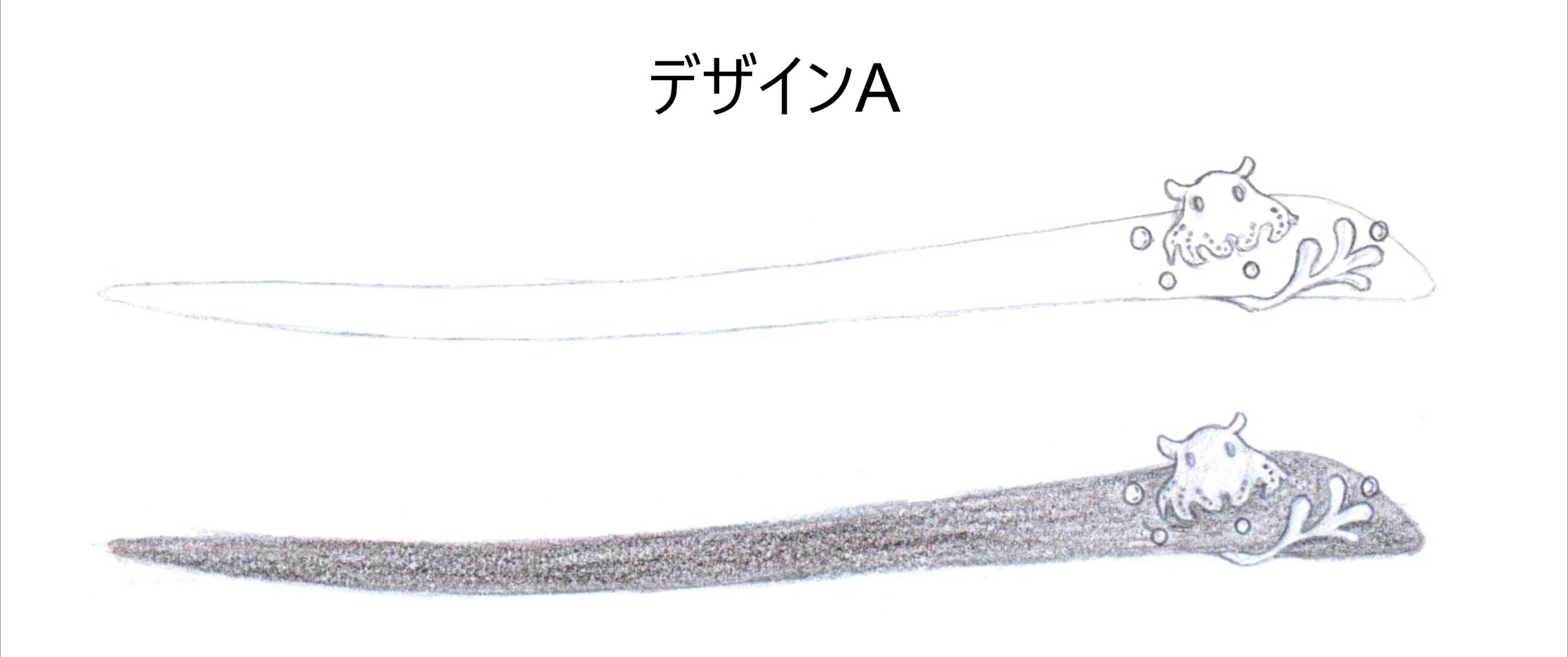 デザイン画　メンダコのかんざし