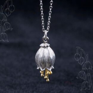 鈴蘭のペンダント - 鈴蘭の鈴のような花が軽やかに揺れる様子を再現  N108