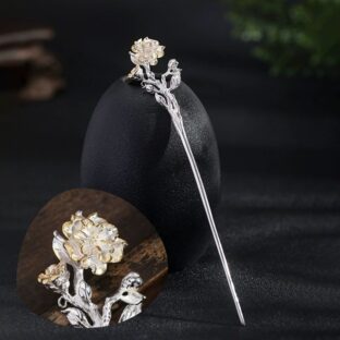 椿のかんざし - 和と洋のスタイルに馴染む優雅なデザイン　K172