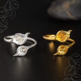 オランダカイウのリング - 優雅な曲線が美しく再現！　R369