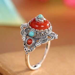 瑪瑙のリング - どんな装いにもエレガントさを添える R452